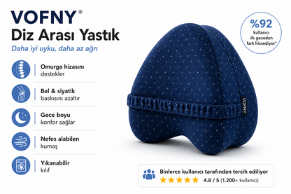 Vofny™ – Yan Yatanlar İçin Diz Arası Visco Yastık